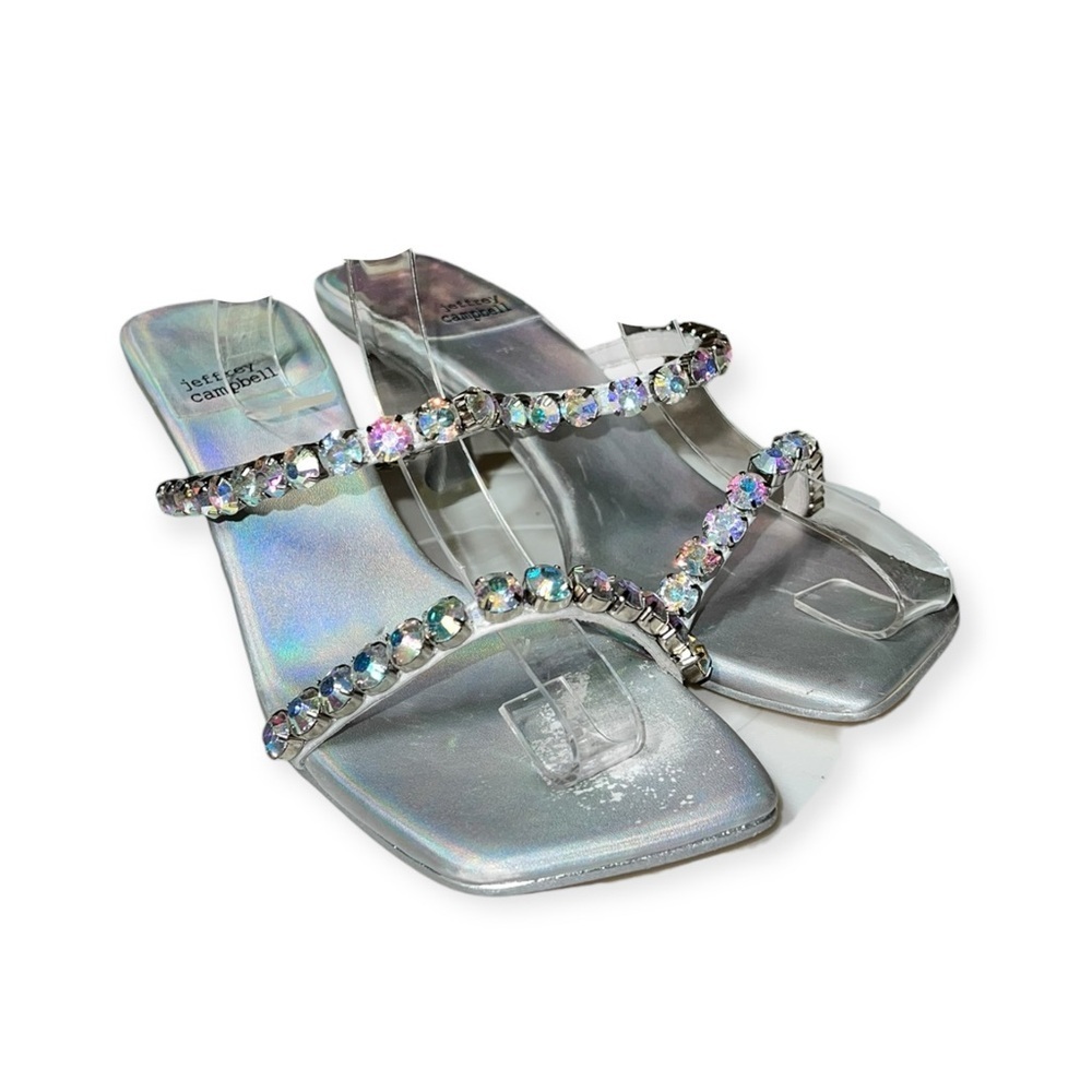 🌻Jeffrey Campbell Mrs Big Slide Sandal SPLIT-SIZE 7 -7.5 >> PLEASE READ